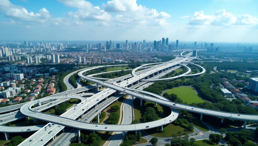 Expressways and Freeways aerial