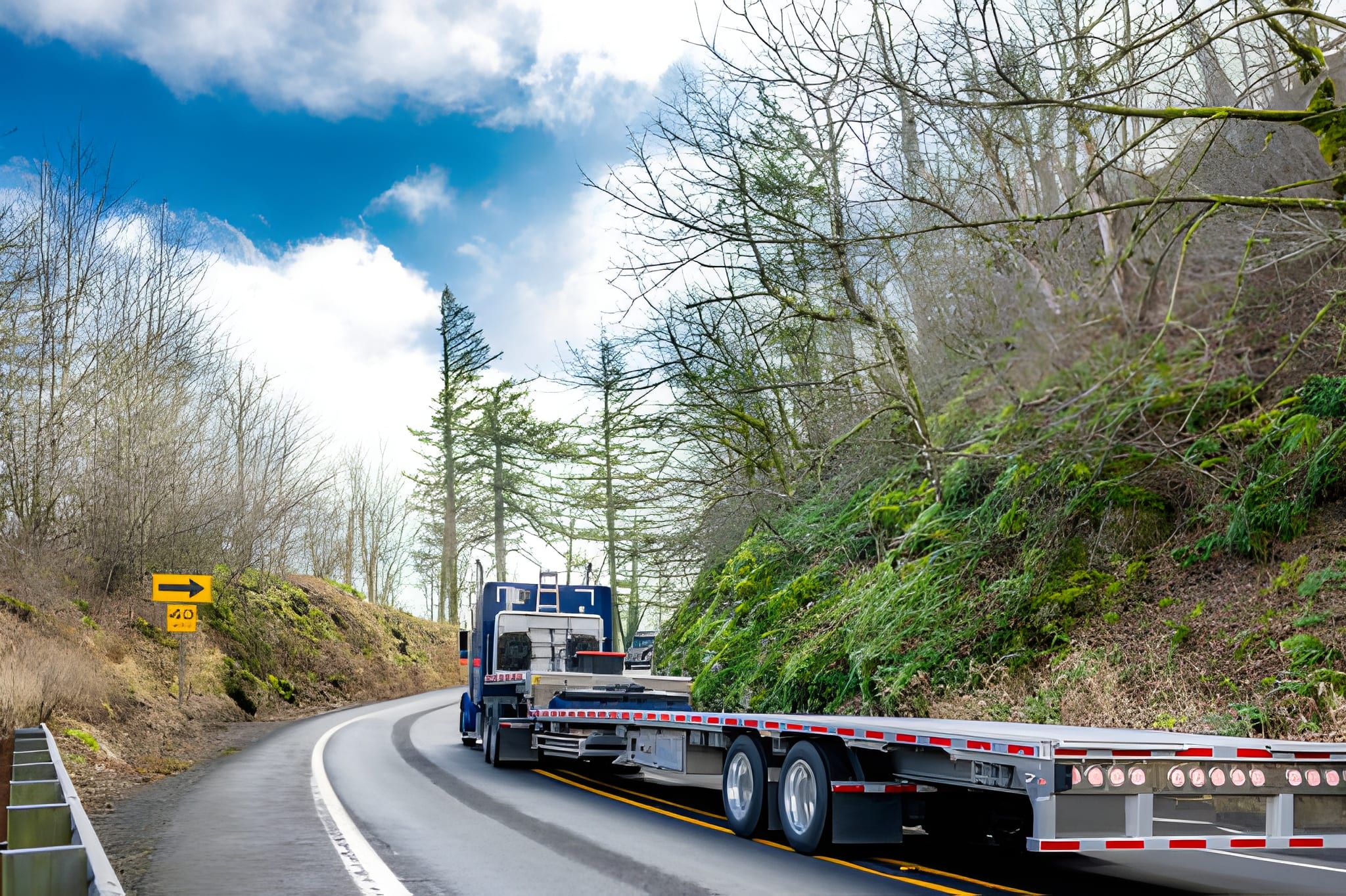 Step Deck Trailer Transport