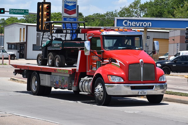 Flatbed Hotshot Trailer carrying load